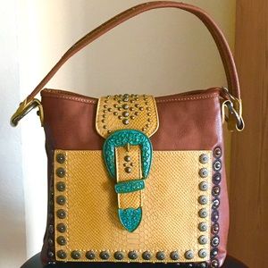 Montana West Buckle Collection Concealed Carry Hobo Bag